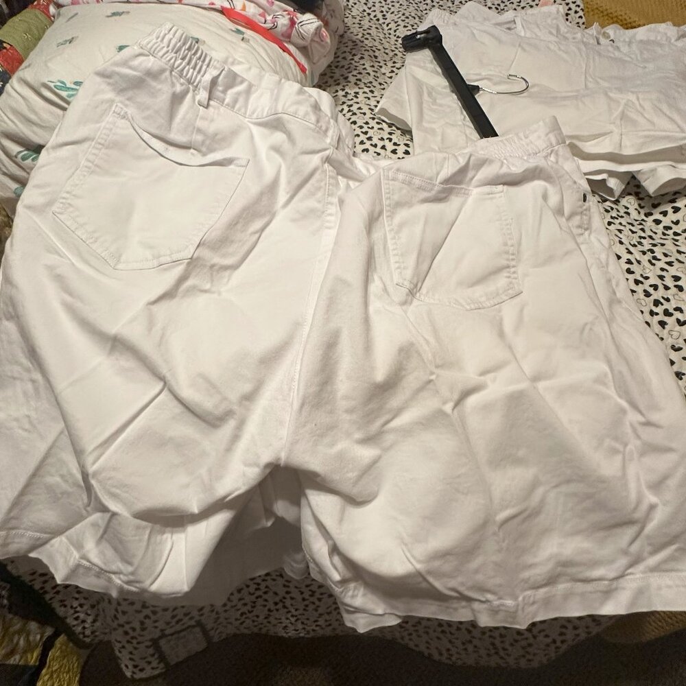 white shorts